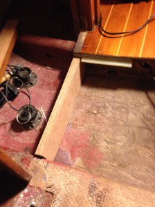 Fitting new shower support